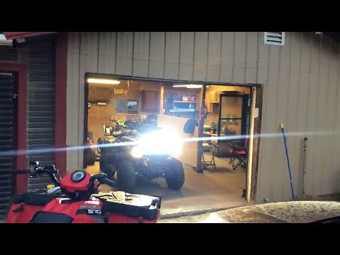 Can Am Outlander 570 Installing 20 Inch Light Bar & Night Ride Demo