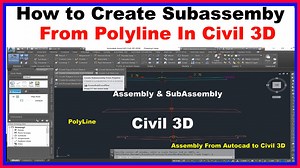 31 reactions · 19 shares | This Video about Civil 3D Softwires How to Create Poly Line Assembly in Civil 3D For Create Cross Section . Very Simple Method in This Video about Poly Line Assembly Created. and Convert Autocad Typical Section in Civil 3D Assembly . #civil3d #autocadcivil3d #Assemblycivil3d #Civil3dcrosssections #crosssection #autocad #Polylineassembly #Subassembly | Surveying Engineering Design Information | Facebook