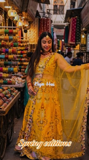 Spring editions by Ambi Vlogs #indianattire #indianfashion #lehenga