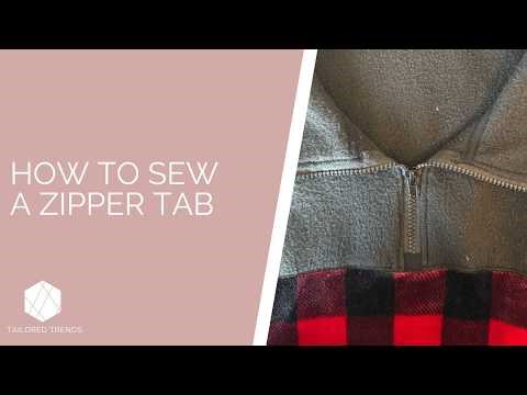 Easy Zipper Tab Tutorial (Bias Tape Method)