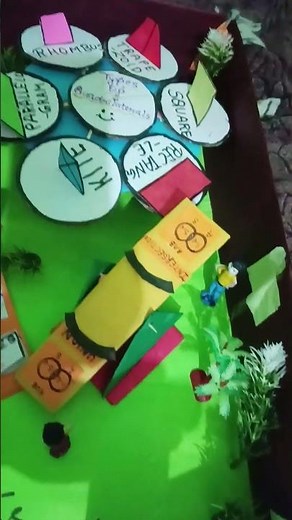 Geometrical Park| Maths Project| Easy working model ☺️#model #easy