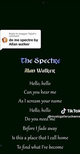 The Spectre - Alan Walker Full Song Lyrics