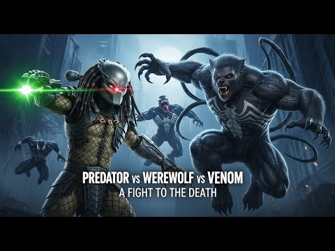 PREDATOR VS WEREWOLF VS VENOM – A FIGHT TO THE DEATH