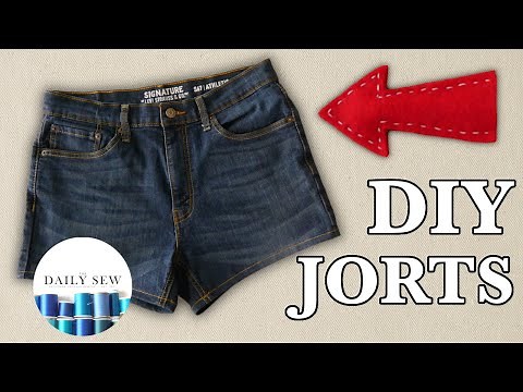 How to Make DIY Jean Shorts | Frayed or Hemmed | The Daily Sew