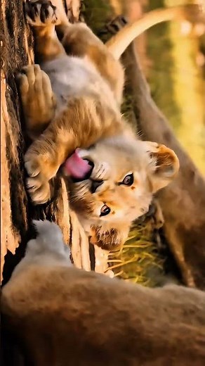 Simba hates bath time just like us! 🦁😂