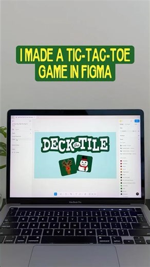 I made something fun in Figma and It’s a tic-tac-toe game ⛄️