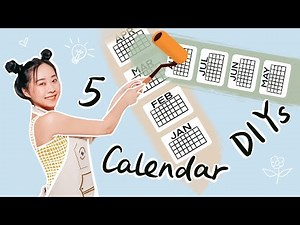 Work From Home Fun DIY Projects | 5 Creative DIY Calendar Ideas to Make Your Lockdown Less Boring