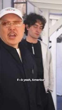 "Chinese food on an American barbecue with Korean charcoal" #shorts #food