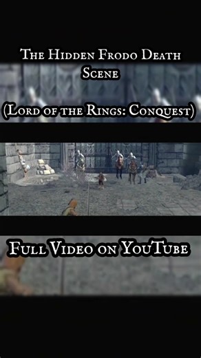 Hidden Frodo Death Scene #lordoftherings #lordoftheringsconquest #lotrconquest #lotr
