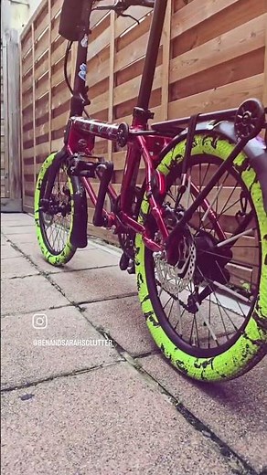 Made an A-max go AHOOGA!! #urbancycling #foldingbike #colourful #bikelove