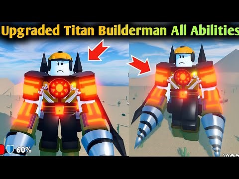UPGRADED Titan Builderman Full Abilities Showcase In Roblox The Noob Experiment Battlefront V1.2 UPD
