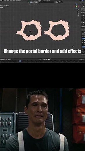 PORTAL ADDON BLENDER #portal #3dblender #blender #teleport #teleportation #addon