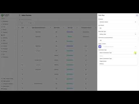 How to add sale person in flovix