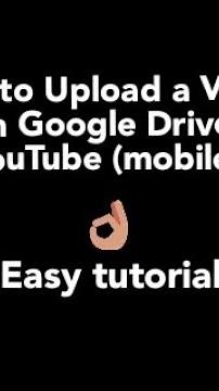 How to Upload a video from Google Drive to YouTube easily (mobile) - January 2021