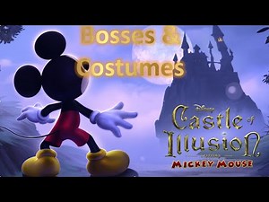 Castle of Illusion Starring Mickey Mouse - All Bosses, Costumes and Ending! (No commentary) HD
