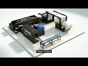 CHM-A4-2 Automatic Compact A4 cut size sheeting and packaging production line