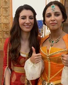 489K views · 629 reactions | Naomi Scott & Nasim Pedrad take you behind-the-scenes on the set of Disney's Aladdin. See the film in theaters in one week! Get tickets: www.Fandango.com/Aladdin | Walt Disney Studios | Facebook