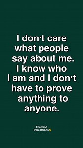 I don’t care… | The Mind Perceptions