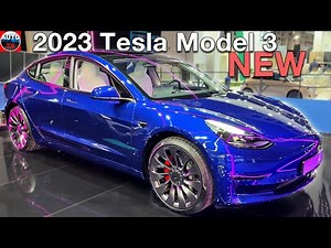 NEW 2023 Tesla Model 3 - Visual REVIEW interior, exterior