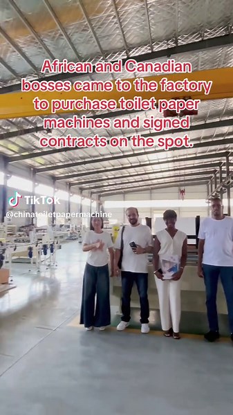 African and Canadian bosses came to the factory to purchase toilet paper machines and signed contracts on the spot.#napkinmakingmachine #toiletpapermachine #toiletpapermakingmachinery #toiletpaperproductionequipment #napkinmachine