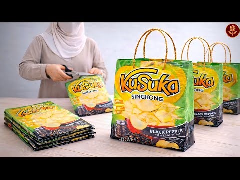 Don't Throw Away Snack Bags! Genius DIY Tote Bag Idea