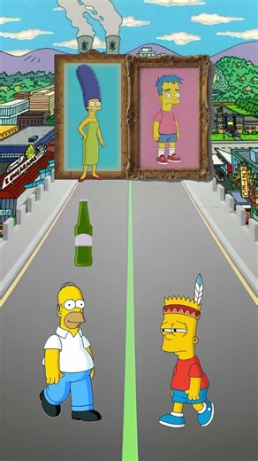 BART vs Gomer in fabric store
