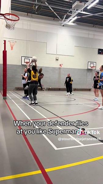 Superhero Defender in Netball Training