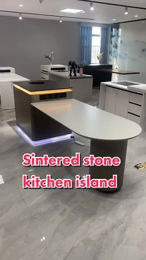 Sintered Stone Countertops for Stylish Kitchen Islands