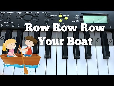 Row Row Row Your Boat | Easy Keyboard Tutorial With Notes
