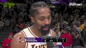 590K views · 21K reactions | “Every game is going to be different for me, I understood that when I signed here. And I’m looking forward to be a piece as we go forward.” Spencer Dinwiddie (26pts, 5ast) on his season-high with the Lakers. | Spectrum SportsNet | Facebook