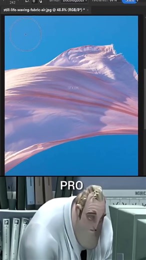 how to remove transparent net cloth background easily using Photoshop #photoshop #shorts #gfxom