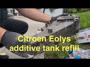 Citroen C4 Picasso Eolys tank additive refill process P1446