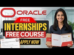 Oracle Internship 2026 | Free Oracle Course + Certification | Internship for UG & PG Students