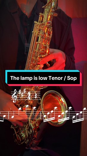 Tenor Saxophone Sheet Music: The Lamp is Low