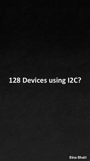 I²C: 128 Devices?! 😳 #embeddedsystems #i2c #microcontroller