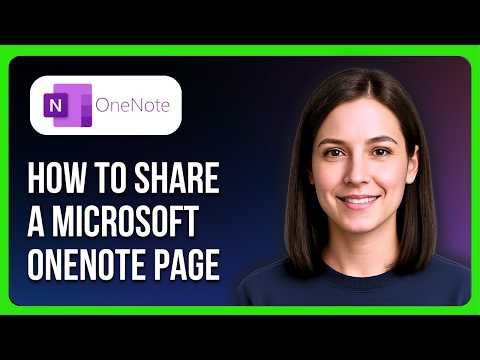 How to Share a Microsoft OneNote Page