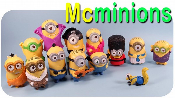 Minions Movie 2015 Mcdonalds Happy Meal 12 Talking Toys Collection