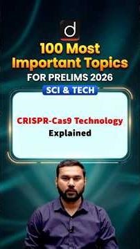 CRISPR-Cas9 Technology Explained | Drishti IAS English | #shorts #genetics #UPSC2026 #biotechnology
