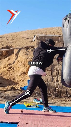 Powerful Elbow technique KO