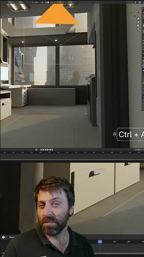Moving Camera to View - Blender Quicktip 004