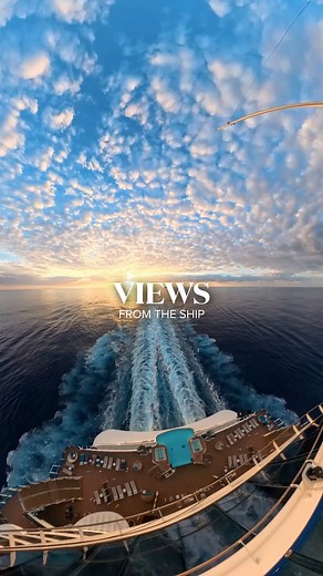 From sunrise to sunset, the wake view never misses. 🌅 | Princess Cruises