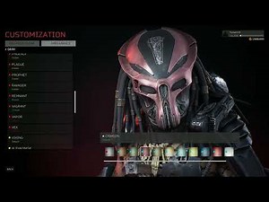 ALL PREDATOR MASKS AND SHADERS ON PREDATOR: HUNTING GROUNDS AS OF 9/2022