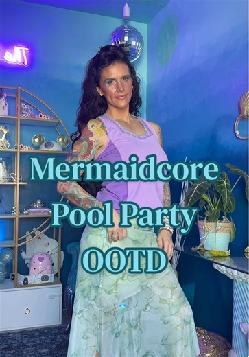 Sometimes you put an outfit on & it just… feels like Y O U 🫧🦪🍴🔱🌊 HAD to take a shell-fie! 🐚✨ . . . OUTFIT DEETS: Top @Crowned Athletics Skirt @SHEINUS Clip & eyeshadow @Marshalls Bracelet @Little Words Project Rings @Disney Store & @Pandora Shoes @HeyDude Swimsuit @TikTok Shop 🇺🇸 Earrings @BaubleBar Glitter Shimmer Spray @Bath & Body Works #whimsicalgirl #princesstattoosleeve #aesthetic #mermaidcore #ootd