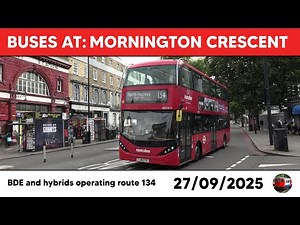 London buses at Mornington Crescent 27/09/2025