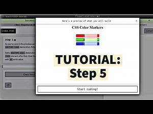 freeCodeCamp | Learn CSS color markers: Step 5