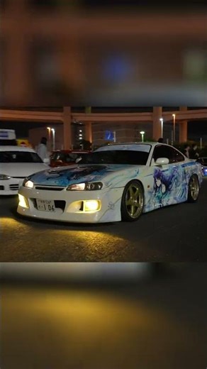 Anime Car at Night: This is Why You Can't Miss It! #shorts