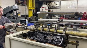 3K views · 123 reactions | Line honing a 489 BBC Marine block. We installed a set of ARP main studs prior to installing the main caps. We squared the decks, bore & honed it +.030”. A new Manley 4.250” balanced assembly will be installed into this prepped block. | Syracuse Crank & Machine , LLC | Facebook