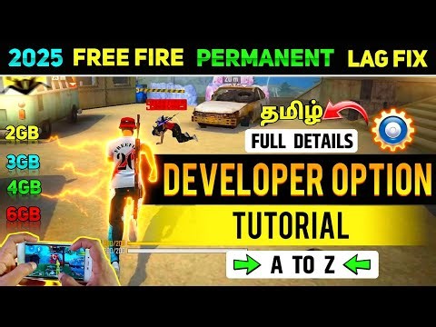 Free fire lag fix settings tamil 🔥 | No lag no ping issue 💯 ff tamil | ff developer setting | ffmax