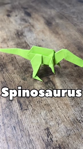 @foldgodz on Instagram: "Origami Spinosaurus tutorial 練 #art #origami #crafts #artist #diy #paper #handmade #dinosaur #dino #jurassicpark #jurassicworld TT: origamiworld0"