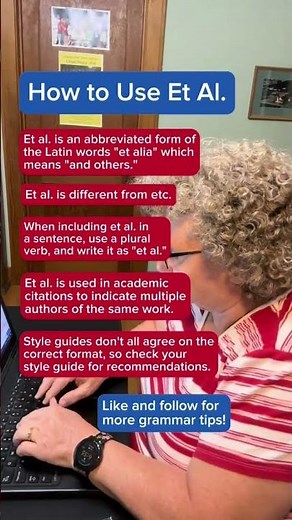 How to Use Et Al. #latin #english #americanenglish #englishgrammar #aspiringauthor #ytshortsvideo